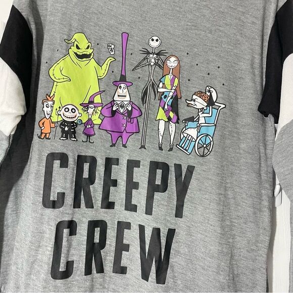 Disney's Nightmare Before Christmas Pajama Sleep Shirt Creepy Crew Size M - Picture 7 of 11